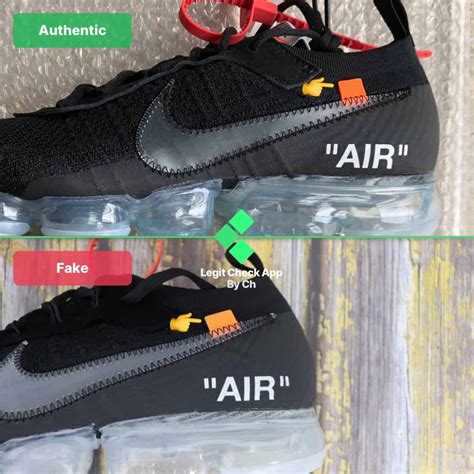 nike air vapormax off white fake vs real